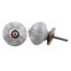 Light Grey Heart Painted Knob
